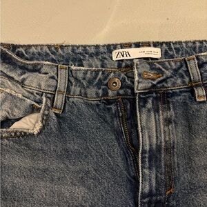 Zara Women's High Rise Jeans in Classic Blue